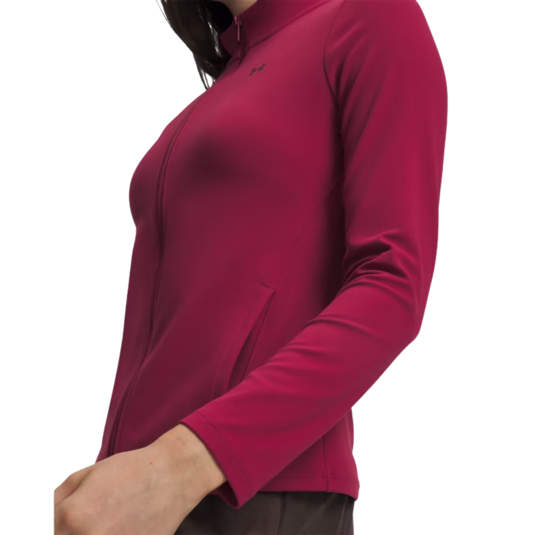 Under Armour Motion Full Zip Women's Top: Claret/Ox Blood