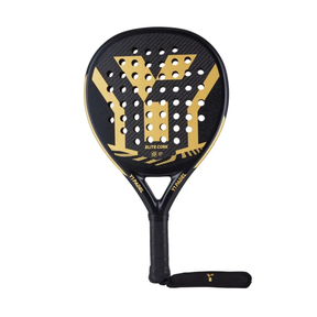 Y1 Elite Cork Padel Racket: Black/Gold
