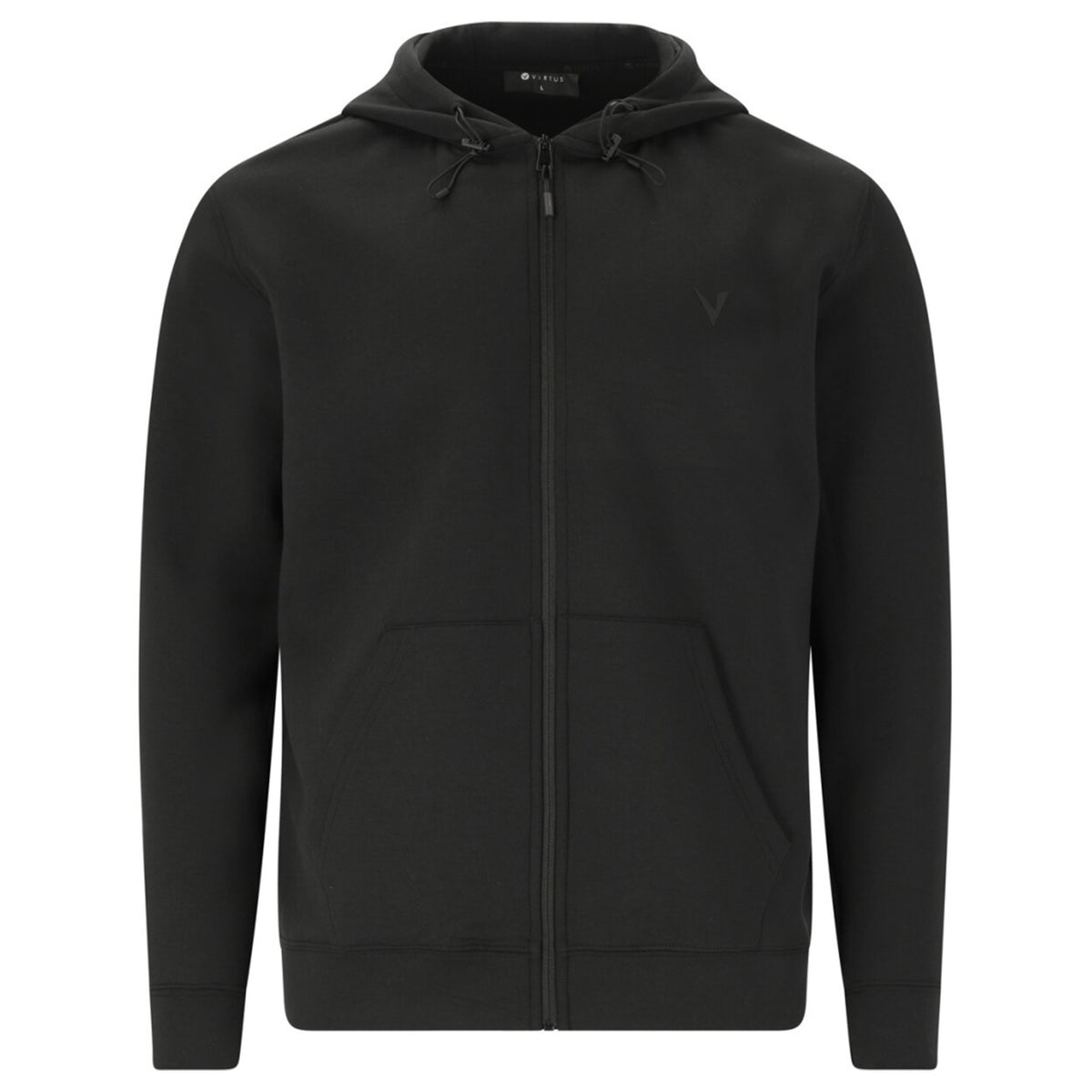 Virtus Taro Technical Full Zip Mens Hoody: Black