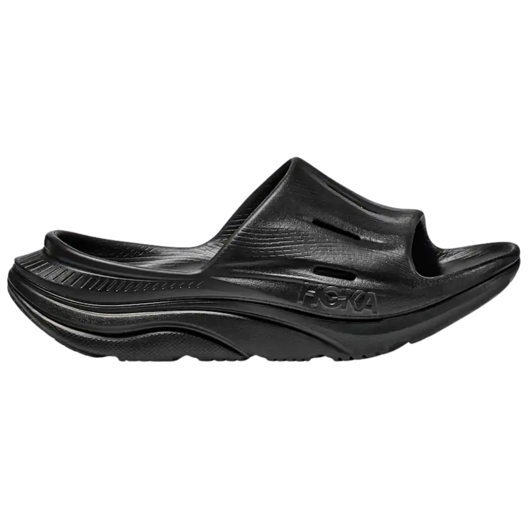 Hoka Ora Recovery Slides: Black/Black