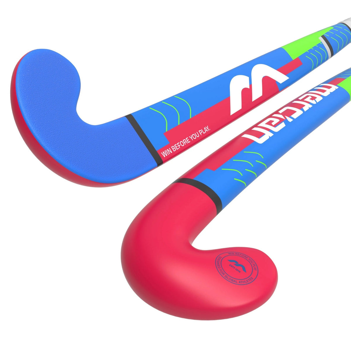 Mercian Genesis CF5 Pro Junior Hockey Stick: Royal/Rubine