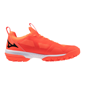 Mizuno Wave Panthera 2 Hockey Shoes: Lava Orange/White/Black