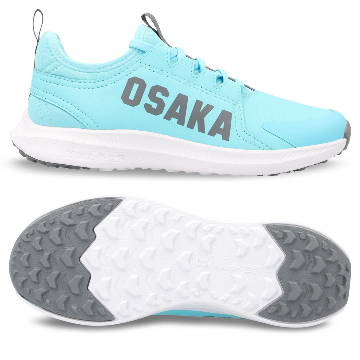 Osaka Furo Play Junior Hockey Shoes : Blue Topaz
