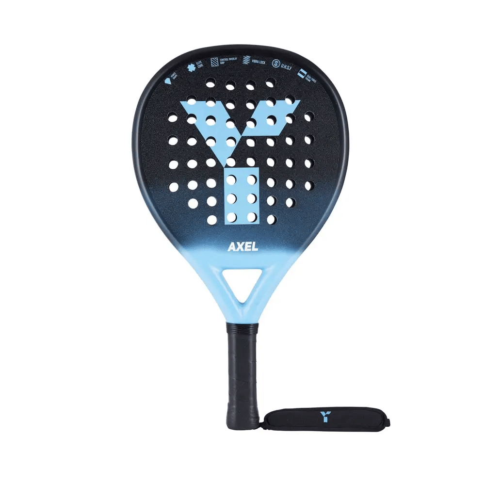 Y1 Axel Padel Racket: Black/Blue