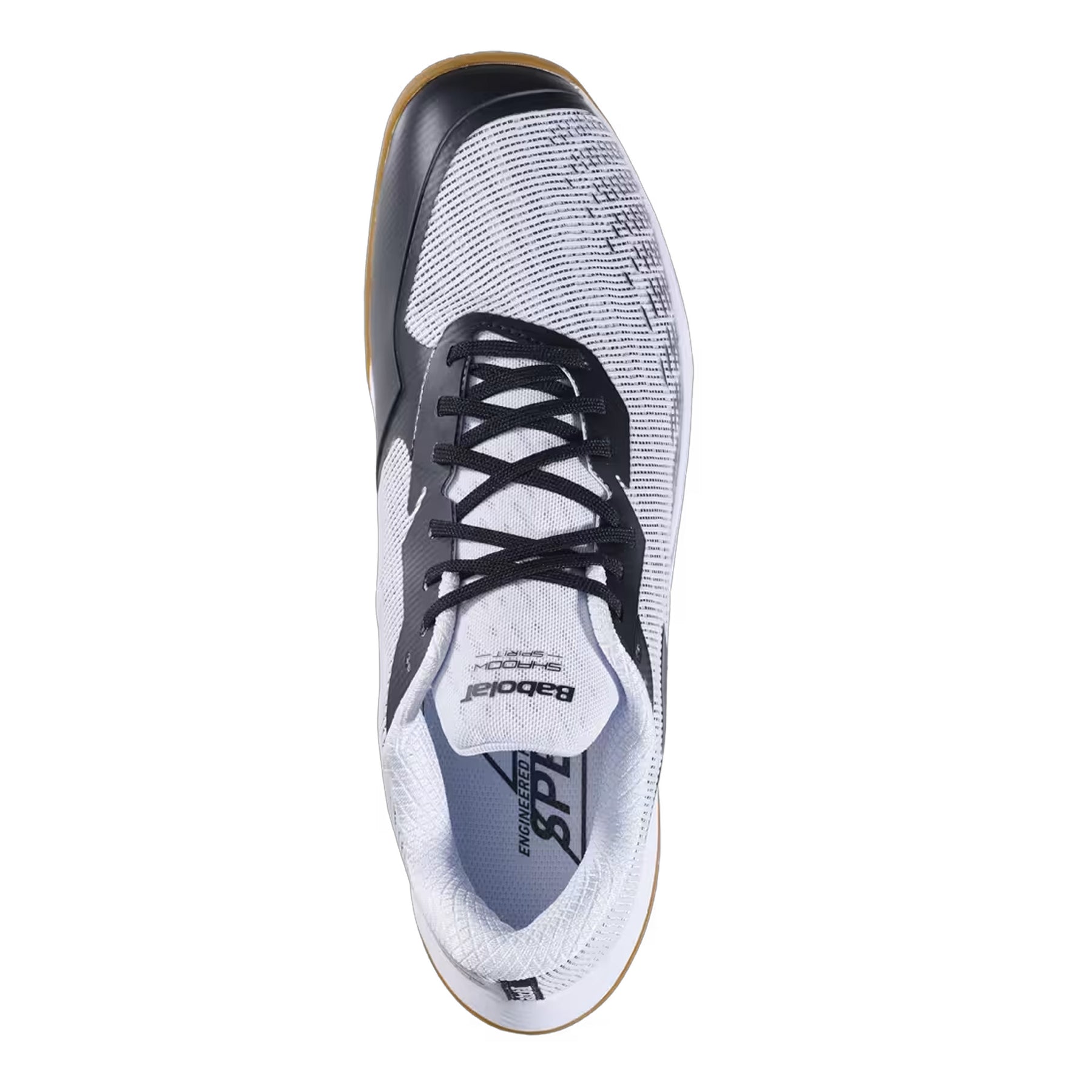 Babolat Shadow Spirit 2 Mens Indoor Court Shoes: White/Black