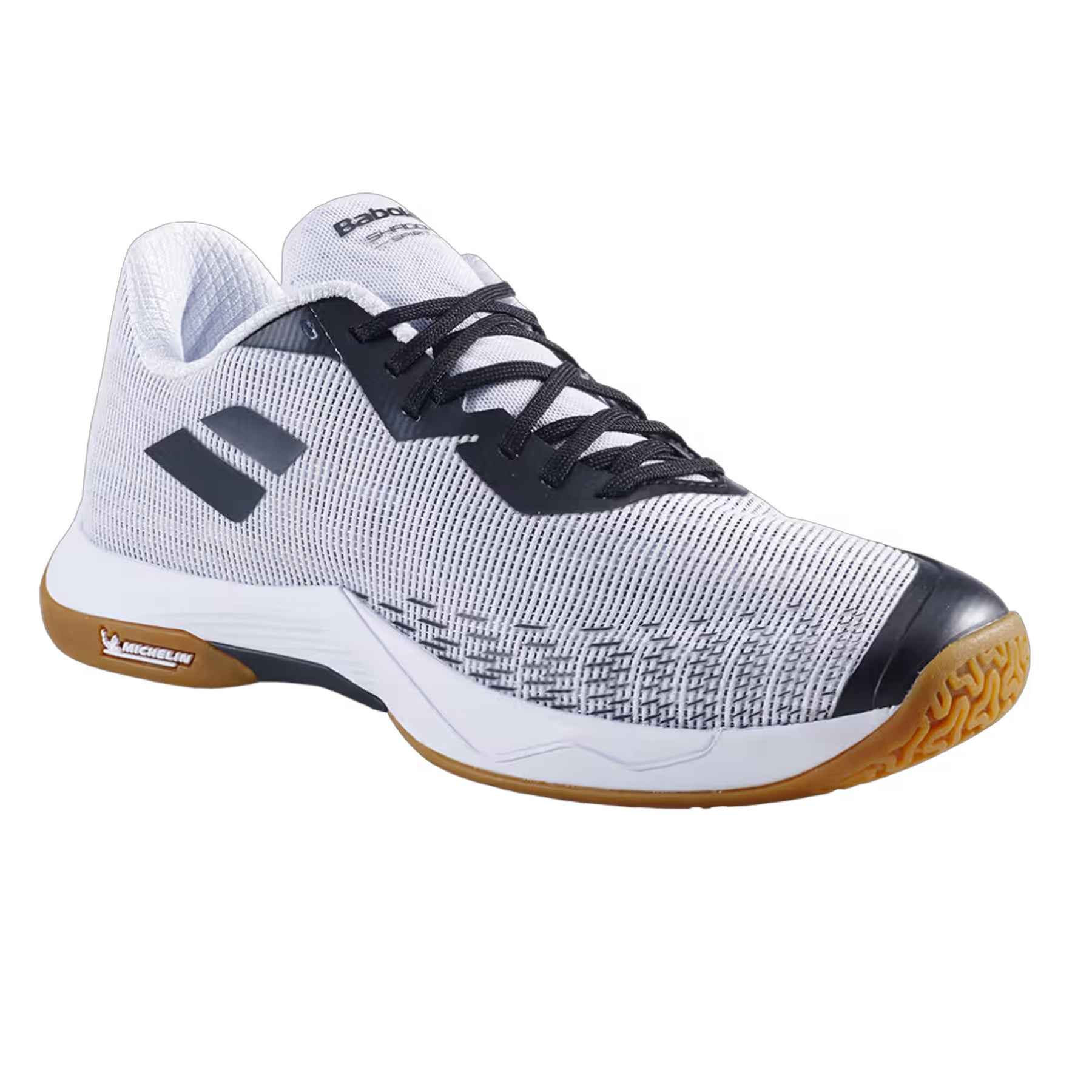 Babolat Shadow Spirit 2 Mens Indoor Court Shoes: White/Black