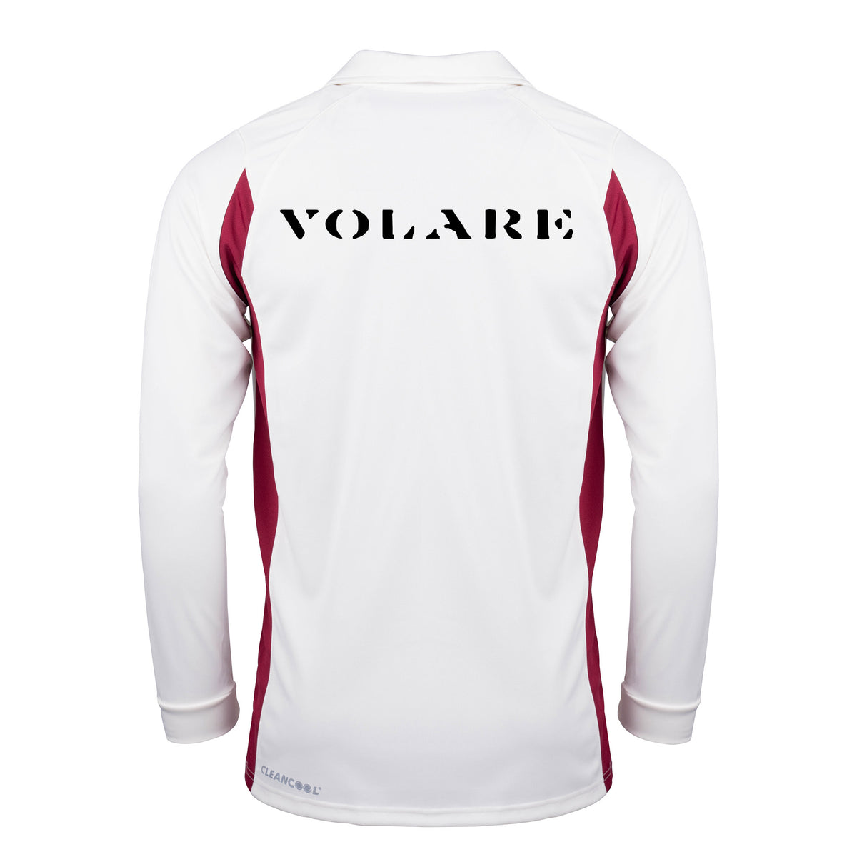 Blenheim Park CC Long Sleeve Playing Shirt: Ivory/Maroon