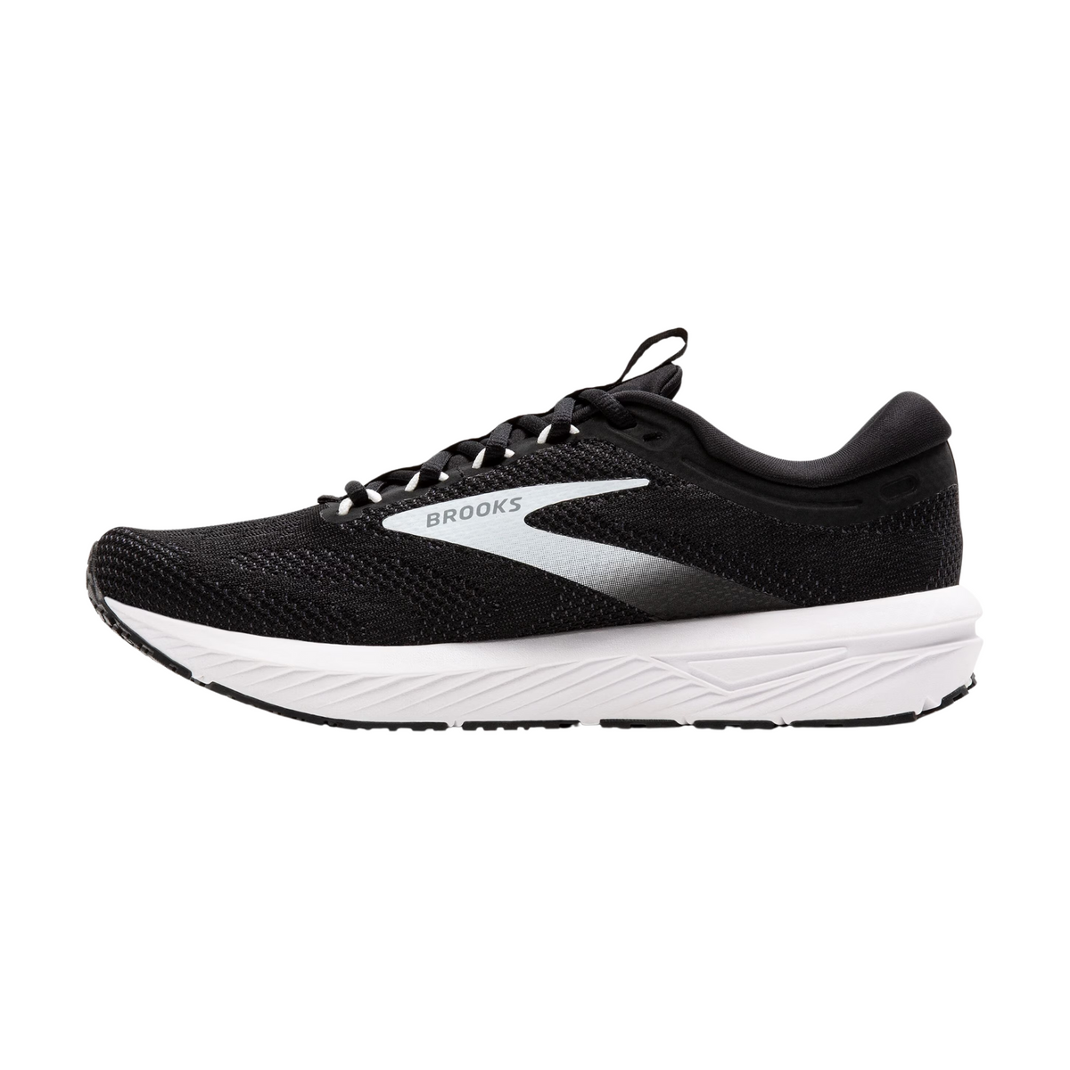 Brooks Revel 7 Mens Running Shoes: Black/White