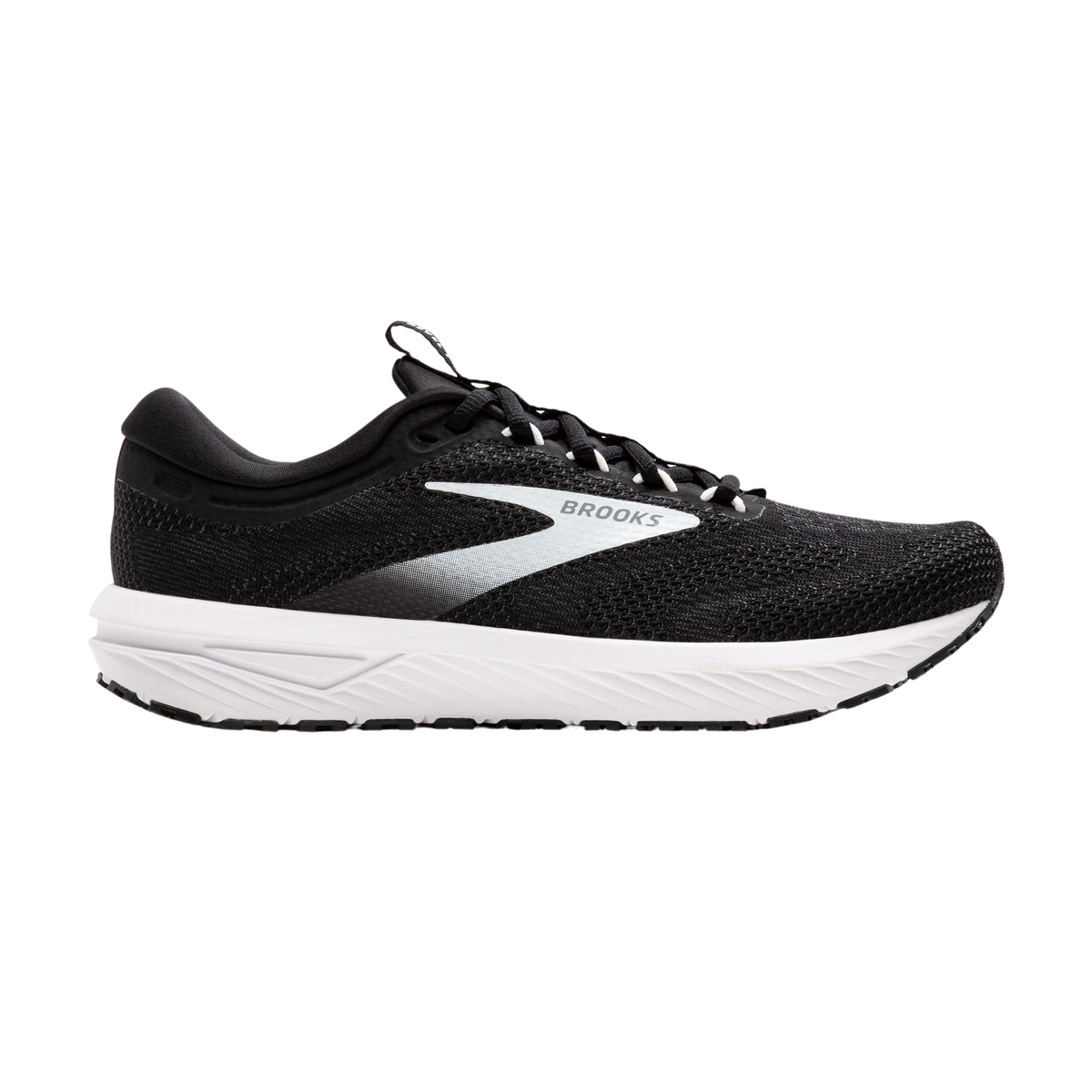 Brooks Revel 7 Mens Running Shoes: Black/White