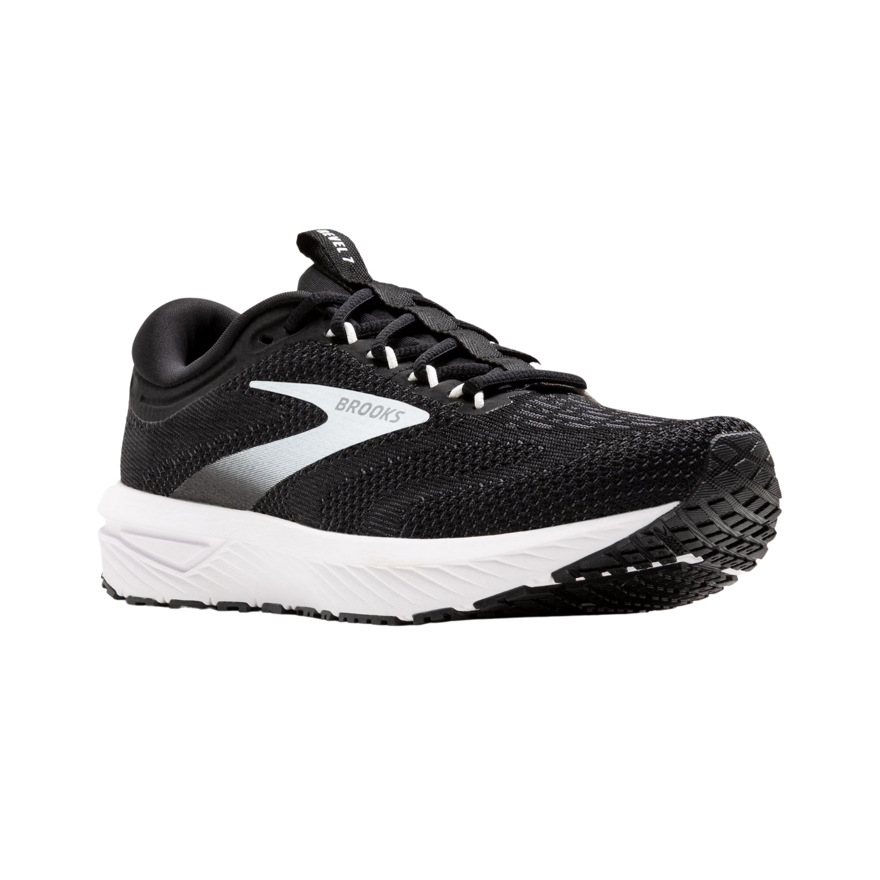 Brooks Revel 7 Womens Running Shoes: Black/White