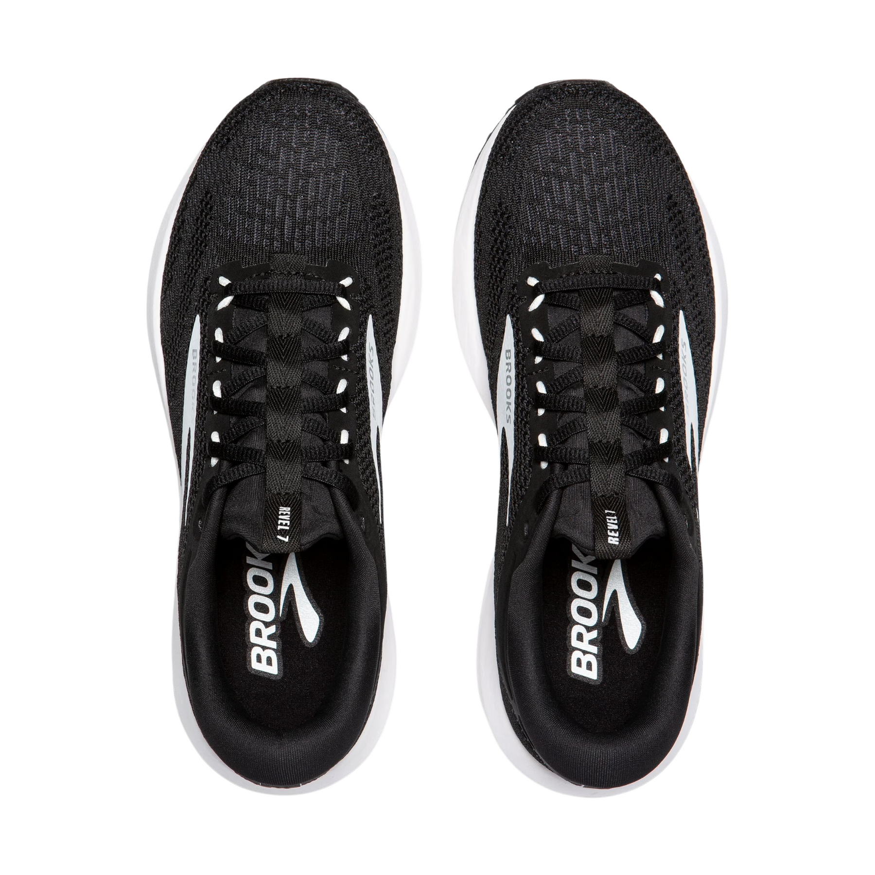 Brooks Revel 7 Womens Running Shoes: Black/White