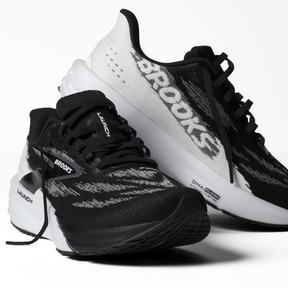 Brooks Launch 11 Womens Running Shoes: Black/White