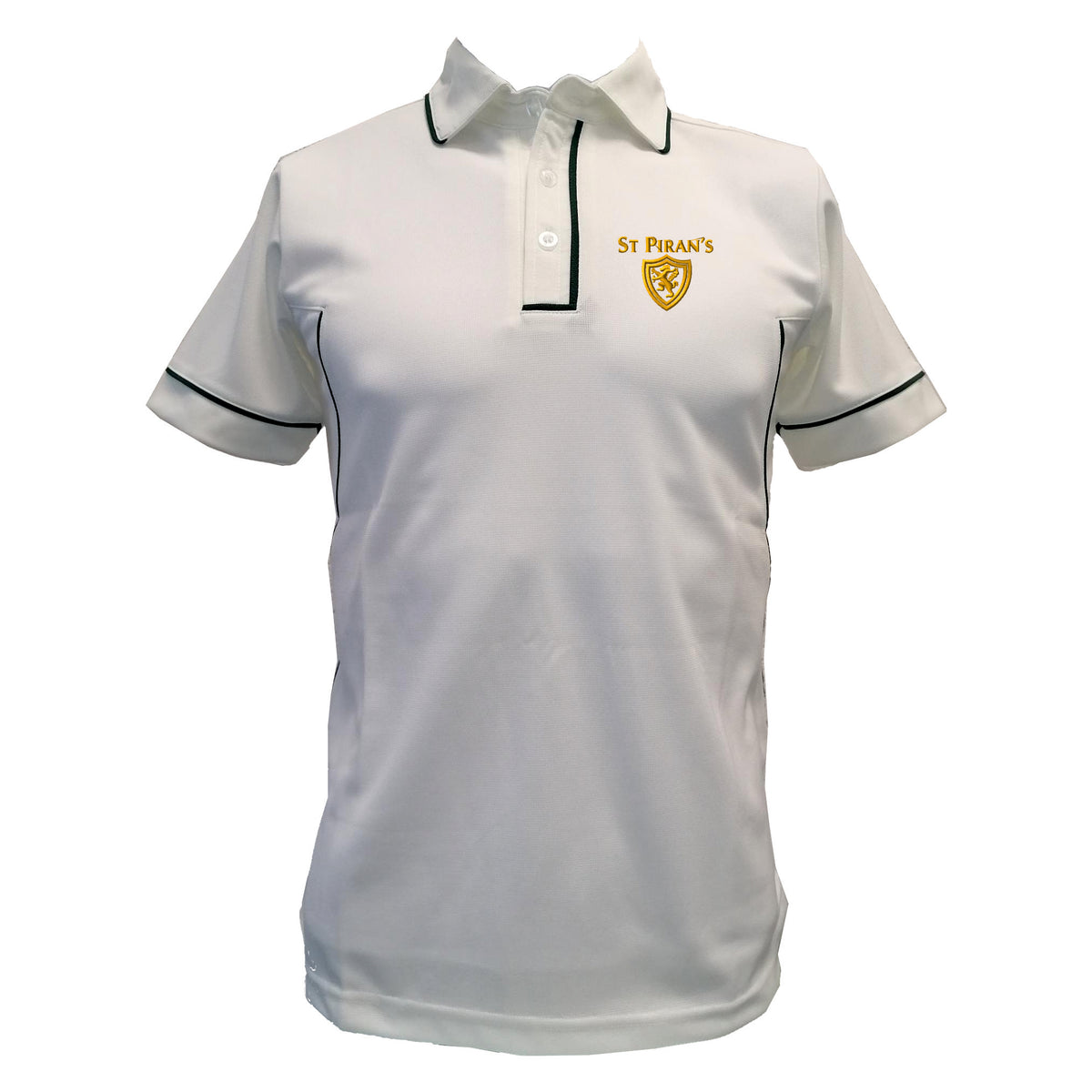 St Pirans Cricket Shirt Poly: Navy