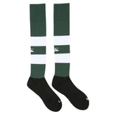 Canterbury Club Hooped Sock: Forest Green