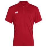 Canterbury Mens Club Dry Polo: Red