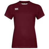 Canterbury Womens Club Dry Tee: Maroon