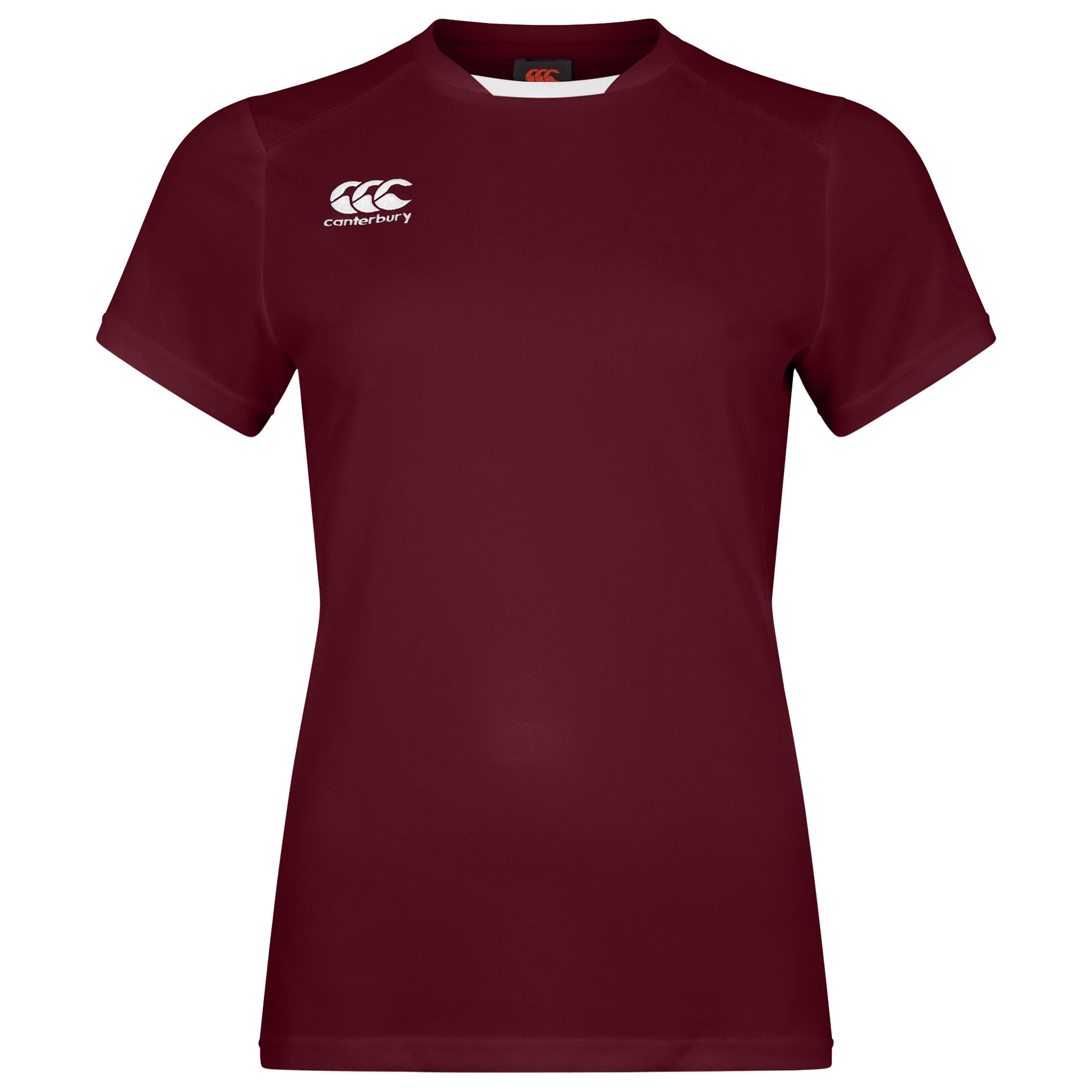 Canterbury Womens Club Dry Tee: Maroon