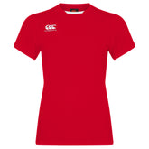 Canterbury Womens Club Dry Tee: Red