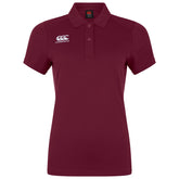 Canterbury Womens Club Dry Polo: Maroon