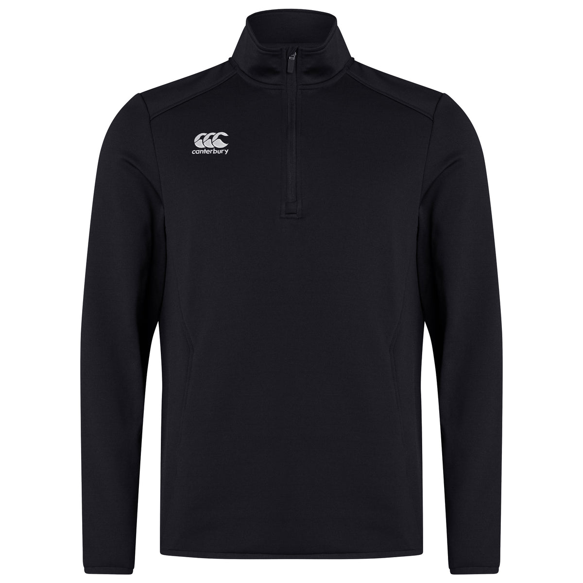 Canterbury Mens Club Qtr Zip Midlayer: Black