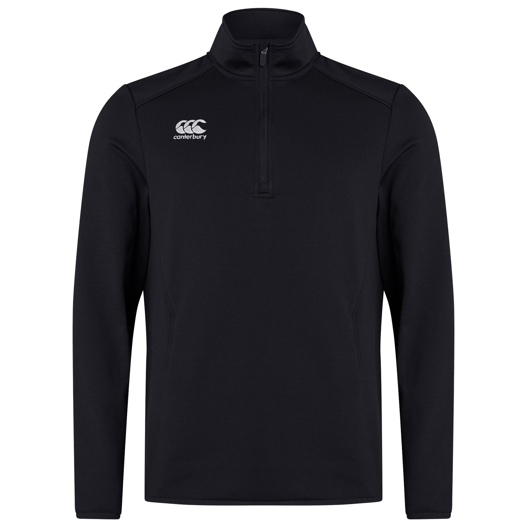 Canterbury Mens Club Qtr Zip Midlayer: Black