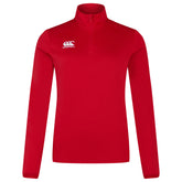 Canterbury Women's Club Qtr Zip Midlayer: Red