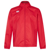 Canterbury Junior Club Vaposhield Full Zip Rain Jacket: Red