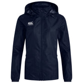 Canterbury Womens Club Vaposhield Full Zip Rain Jacket: Navy
