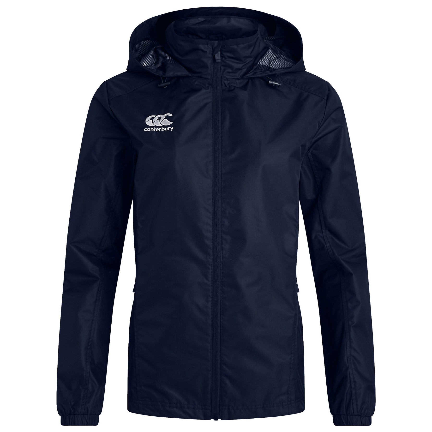Canterbury Womens Club Vaposhield Full Zip Rain Jacket: Navy
