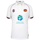 Cookham Dean CC Matrix V2 Short Sleeve Shirt: Ivory