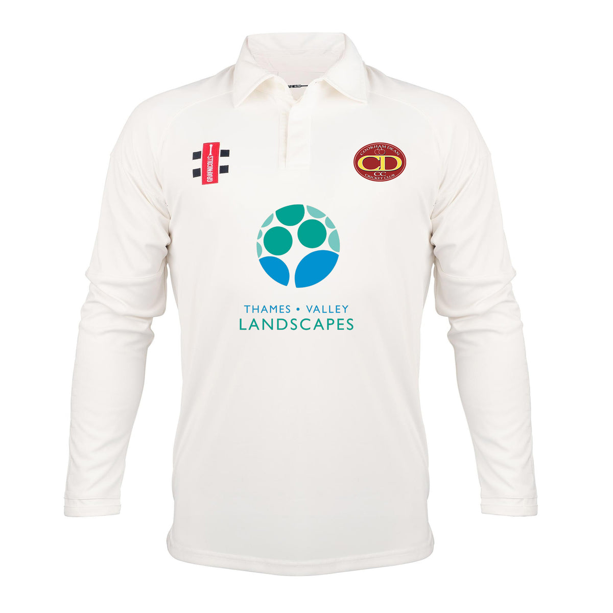 Cookham Dean CC Performance Shirt Long Sleeve: Ivory