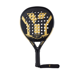 Y1 Elite Cork Padel Racket: Black/Gold