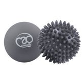 Fitness Mad Spikey Trigger Balls - Set of 2 7cm Spike And Smooth Grey Massage Ball