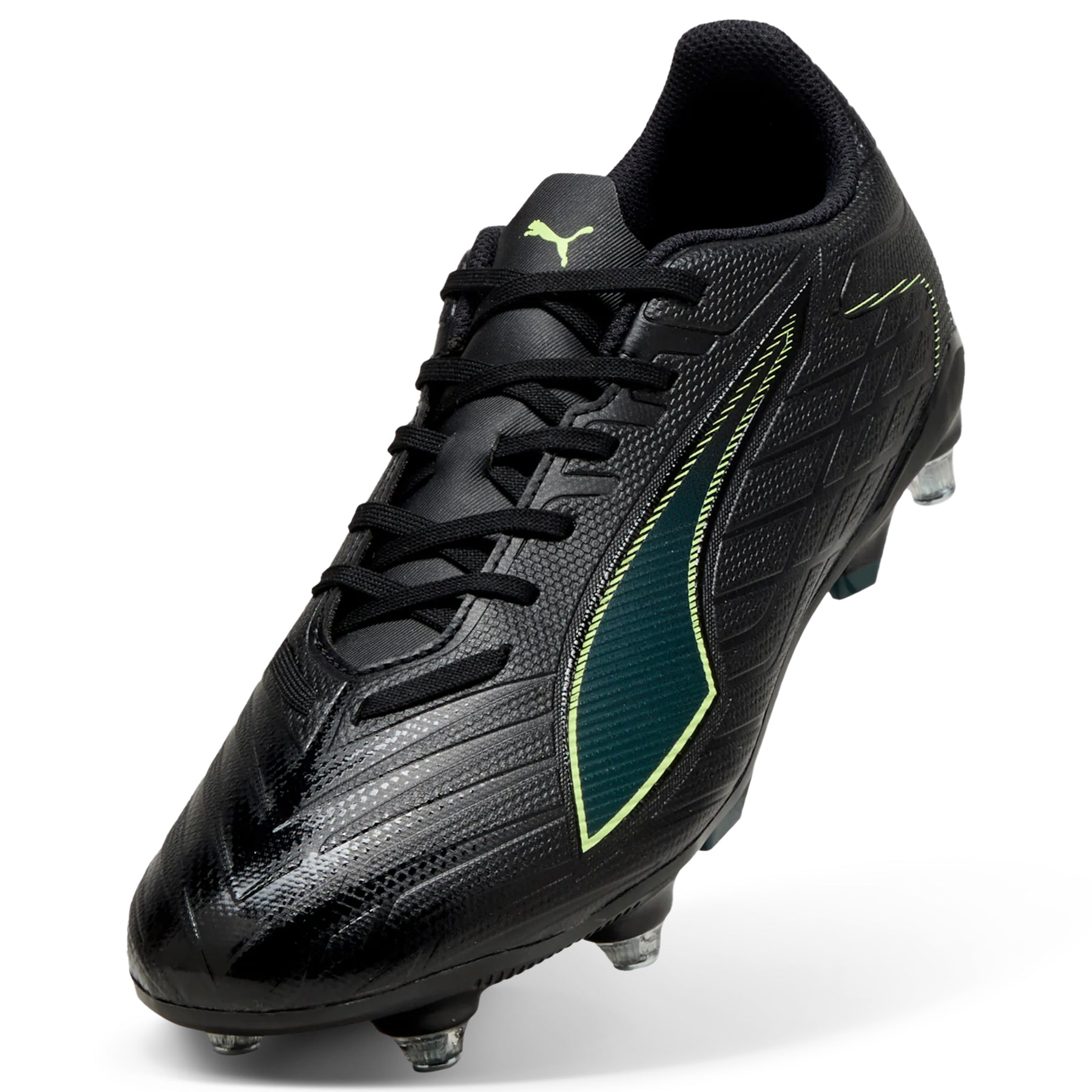 Puma Ultra 6 Play MXSG Football Boots: Puma Black/Fizzy Light/Green