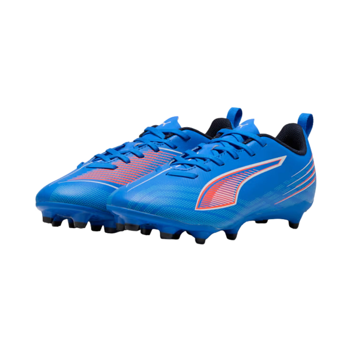 Puma Ultra 6 Play FG/AG Junior Football Boots: Ultra Blue/White/Glowing Red