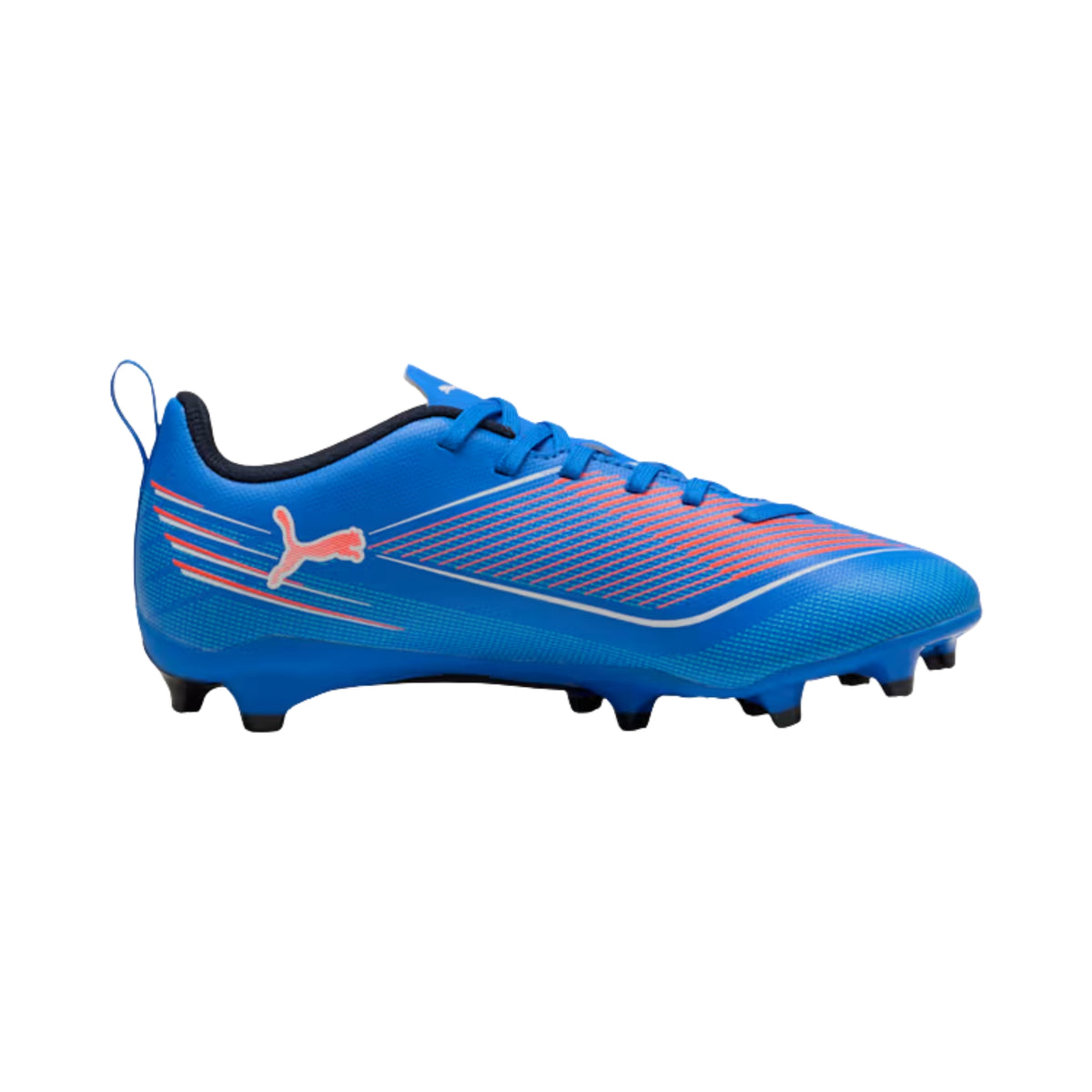 Puma Ultra 6 Play FG/AG Junior Football Boots: Ultra Blue/White/Glowing Red
