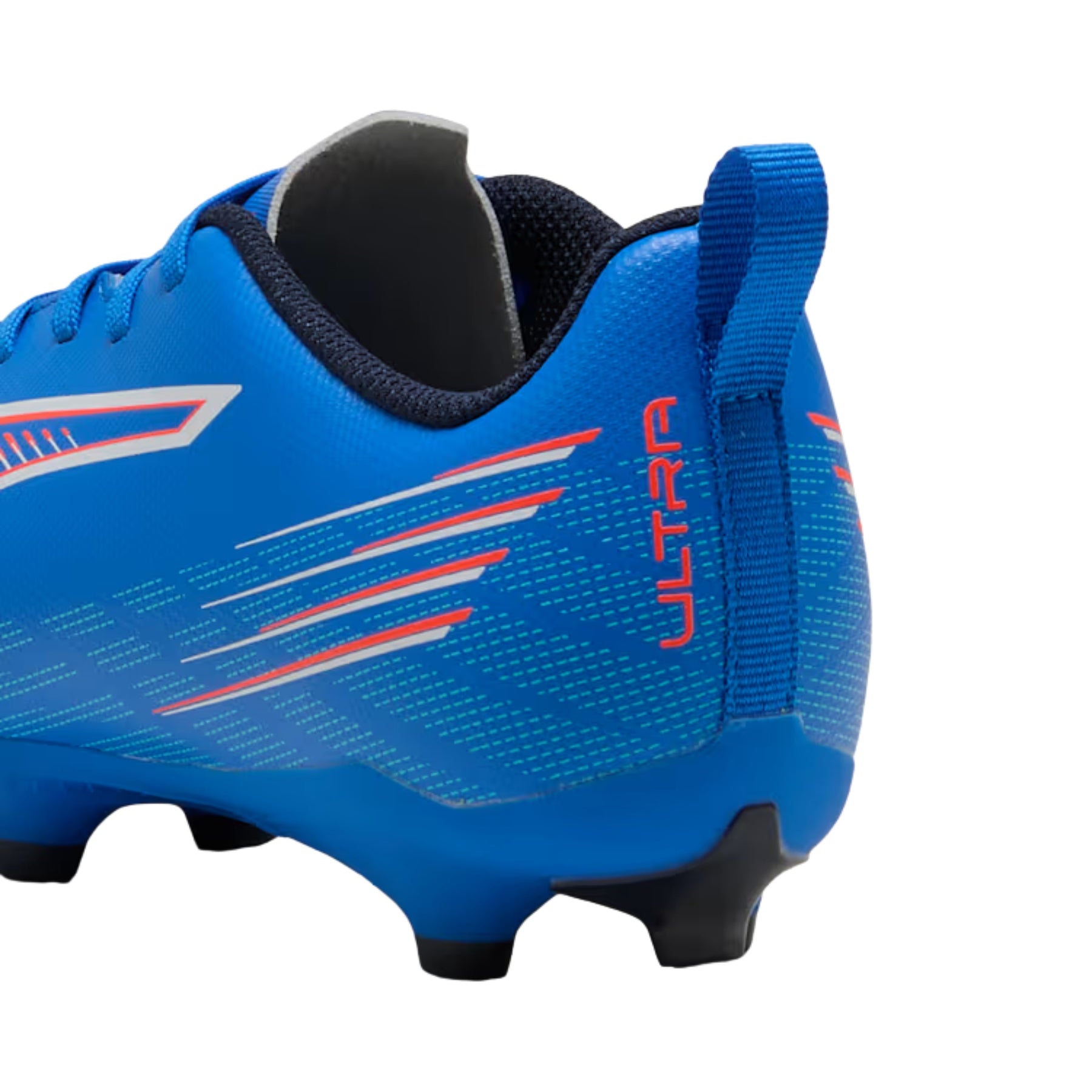 Puma Ultra 6 Play FG/AG Junior Football Boots: Ultra Blue/White/Glowing Red