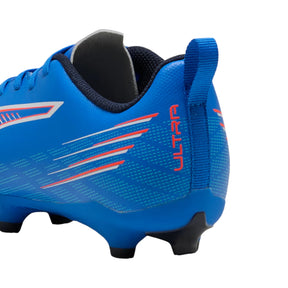 Puma Ultra 6 Play FG/AG Junior Football Boots: Ultra Blue/White/Glowing Red