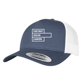 Foxtrot Oscar Retro Trucker Cap: Navy/White