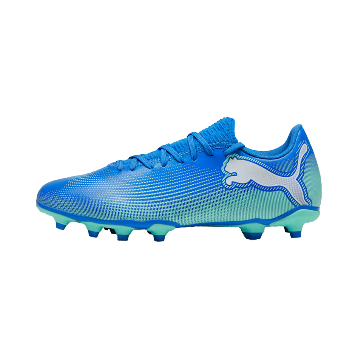 Puma Future 7 Play FG/AG Football Boots: Hyperlink Blue/Mint/White