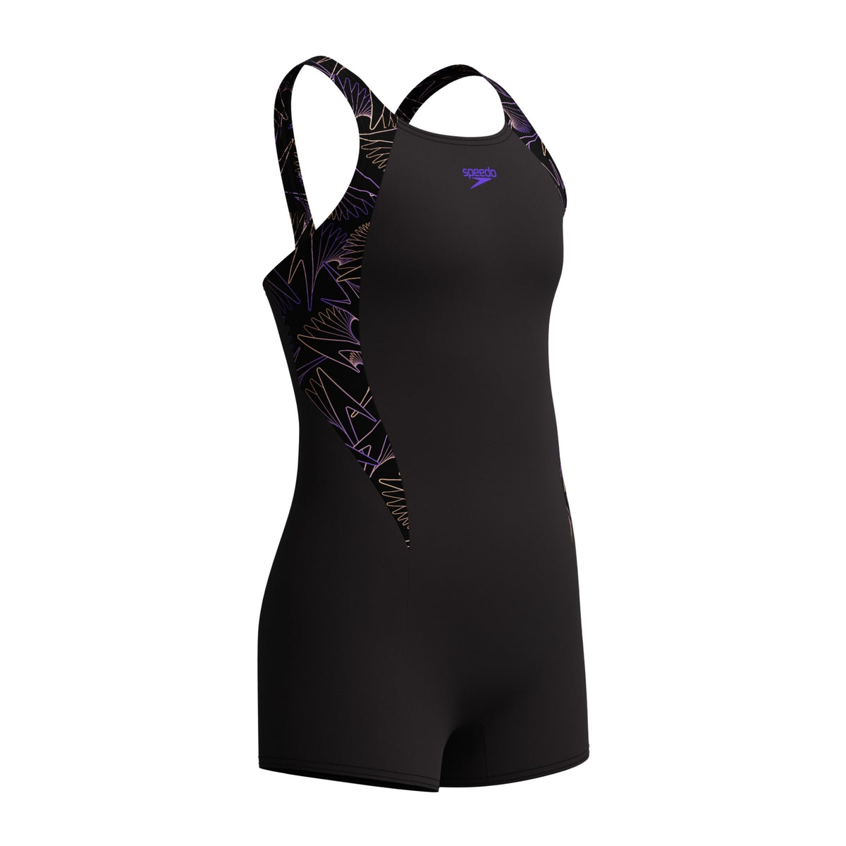 Speedo Girls Hyperboom Splice Legsuit: Orange