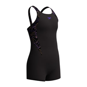 Speedo Girls Hyperboom Splice Legsuit: Orange