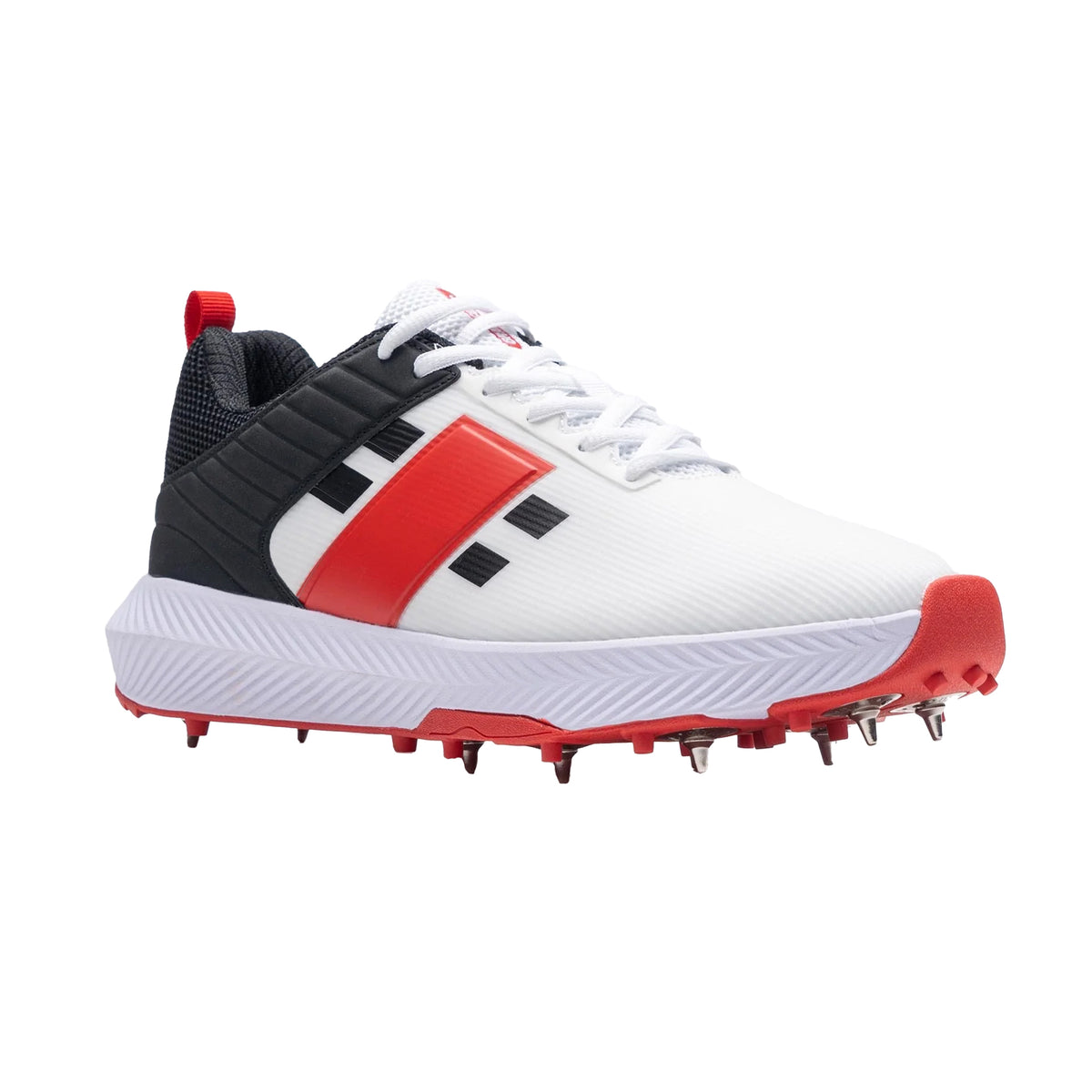Gray Nicolls Players 3.0 Spike Adult Cricket Shoes 2024: White/Red