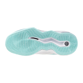 Mizuno Wave Momentum Pro Womens Netball Shoes: White/Blue Tint