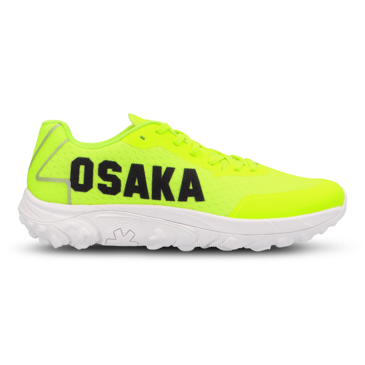 Osaka KAI MK1 Hockey Shoes 2025: Pro Tour White/Fluo Lime