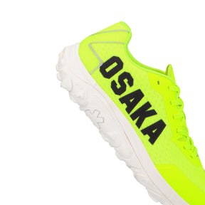 Osaka KAI MK1 Hockey Shoes 2025: Pro Tour White/Fluo Lime