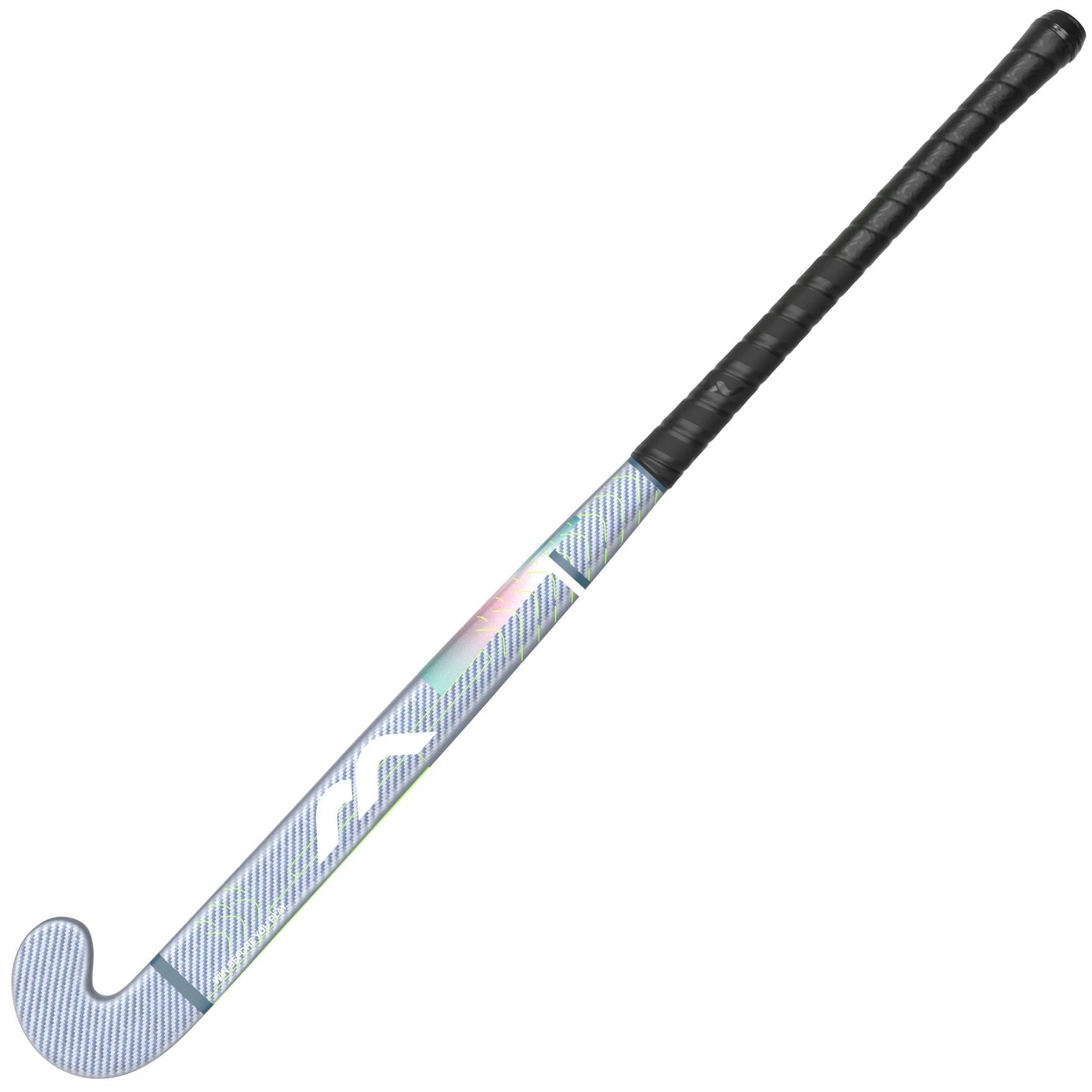 Mercian Evolution CKF85 Pro Hockey Stick: Silver Carbon/Lime