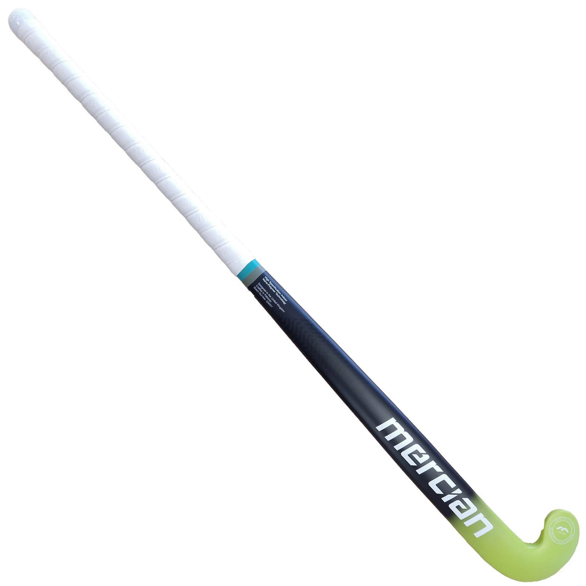 Mercian Genesis CF25 Low Indoor Hockey Stick Black/Lime  - 36.5L
