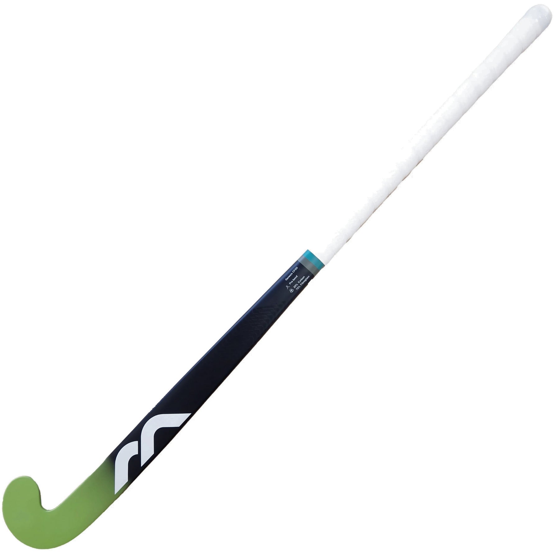 Mercian Genesis CF25 Low Indoor Hockey Stick Black/Lime  - 36.5L