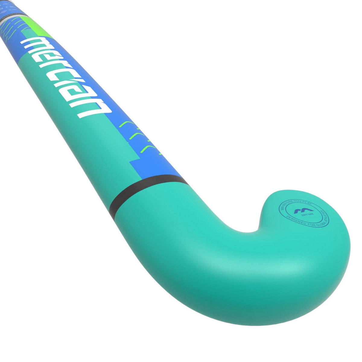 Mercian Genesis CF5 Pro Hockey Stick: Royal/Aqua